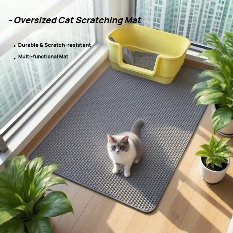 Extra Large 27.56×47.24inch Cat Litter Mat, Honeycomb Double-Layer Anti-Tracking Mat, Designed for Multi-Cat Households, EVA Non-Slip and Easy to Clean, Fits Large Litter Boxes and Controls Litter Spillage
Extra Large 27.56×47.24inch Cat Litter Mat, Honeycomb Double-Layer Anti-Tracking Mat, Designed for Multi-Cat Households, EVA Non-Slip and Easy to Clean, Fits Large Litter Boxes and Controls Litter Spillage