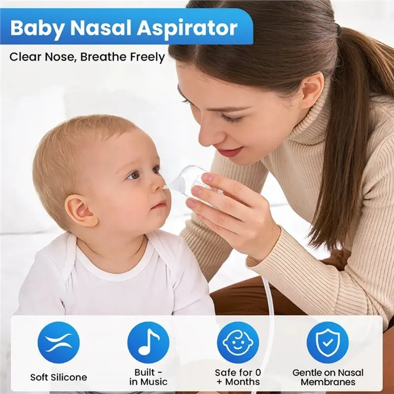 BEDW-Built-In Music Night Light Electric Baby Nasal Aspirator Nose Suction Cleaner Food Grade Silicone Infants Babies
BEDW-Built-In Music Night Light Electric Baby Nasal Aspirator Nose Suction Cleaner Food Grade Silicone Infants Babies