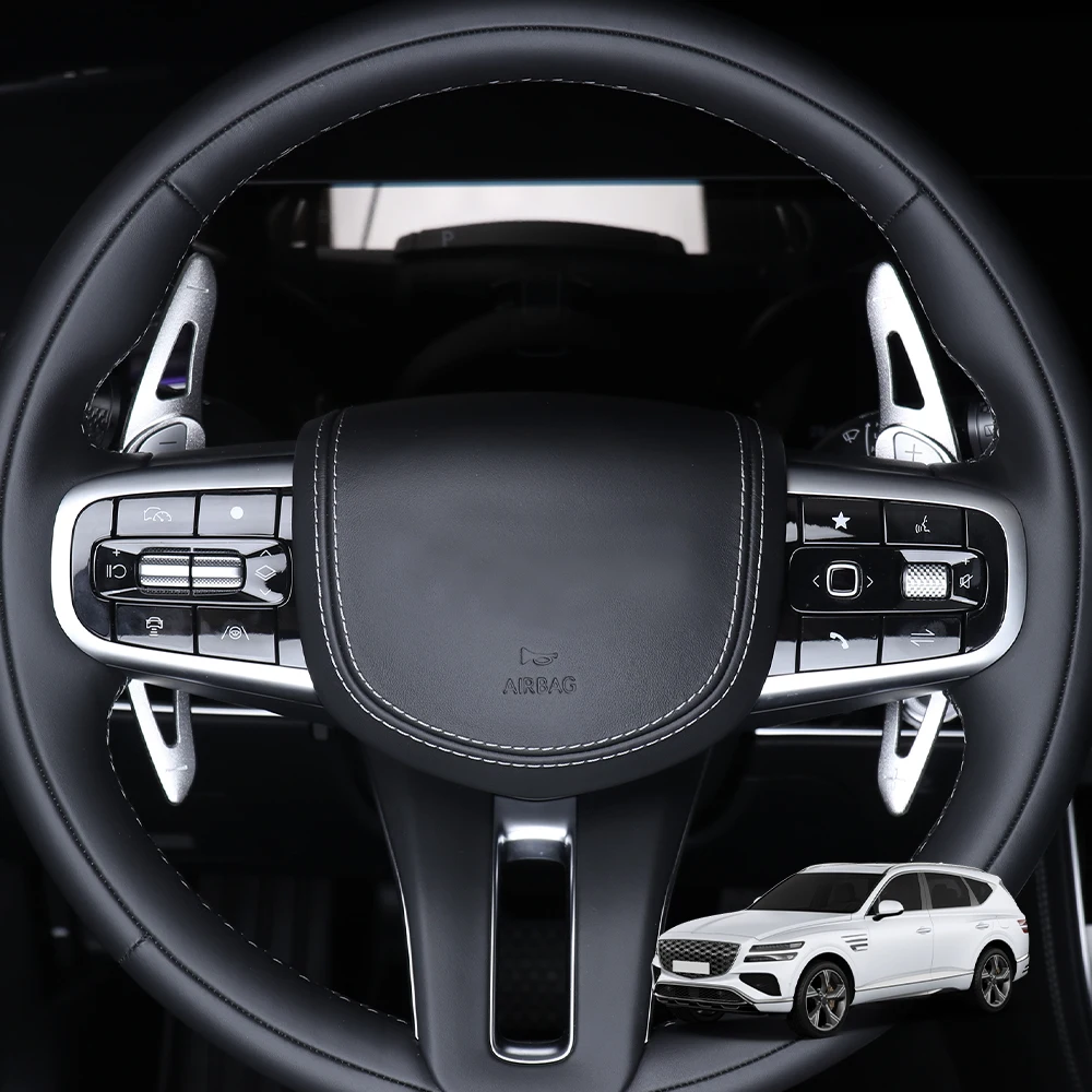 2PCS Sliver Steering Wheel Paddle Shifter Extension Trim Cover For Genesis GV80 2025 2026 Tuning Supplies Accessories
2PCS Sliver Steering Wheel Paddle Shifter Extension Trim Cover For Genesis GV80 2025 2026 Tuning Supplies Accessories