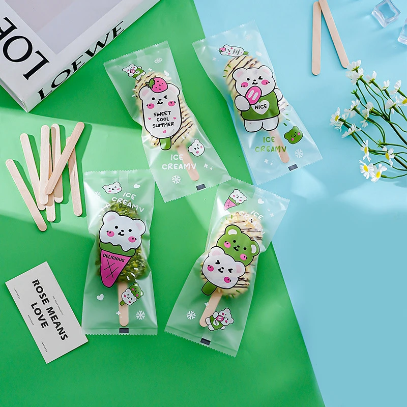 100pcs Food Grade Ice Cream Bags Disposable Plastic Popsicle Protective Cover Storage Cartoon Ice Popsicle Packing Bag DIY
100pcs Food Grade Ice Cream Bags Disposable Plastic Popsicle Protective Cover Storage Cartoon Ice Popsicle Packing Bag DIY