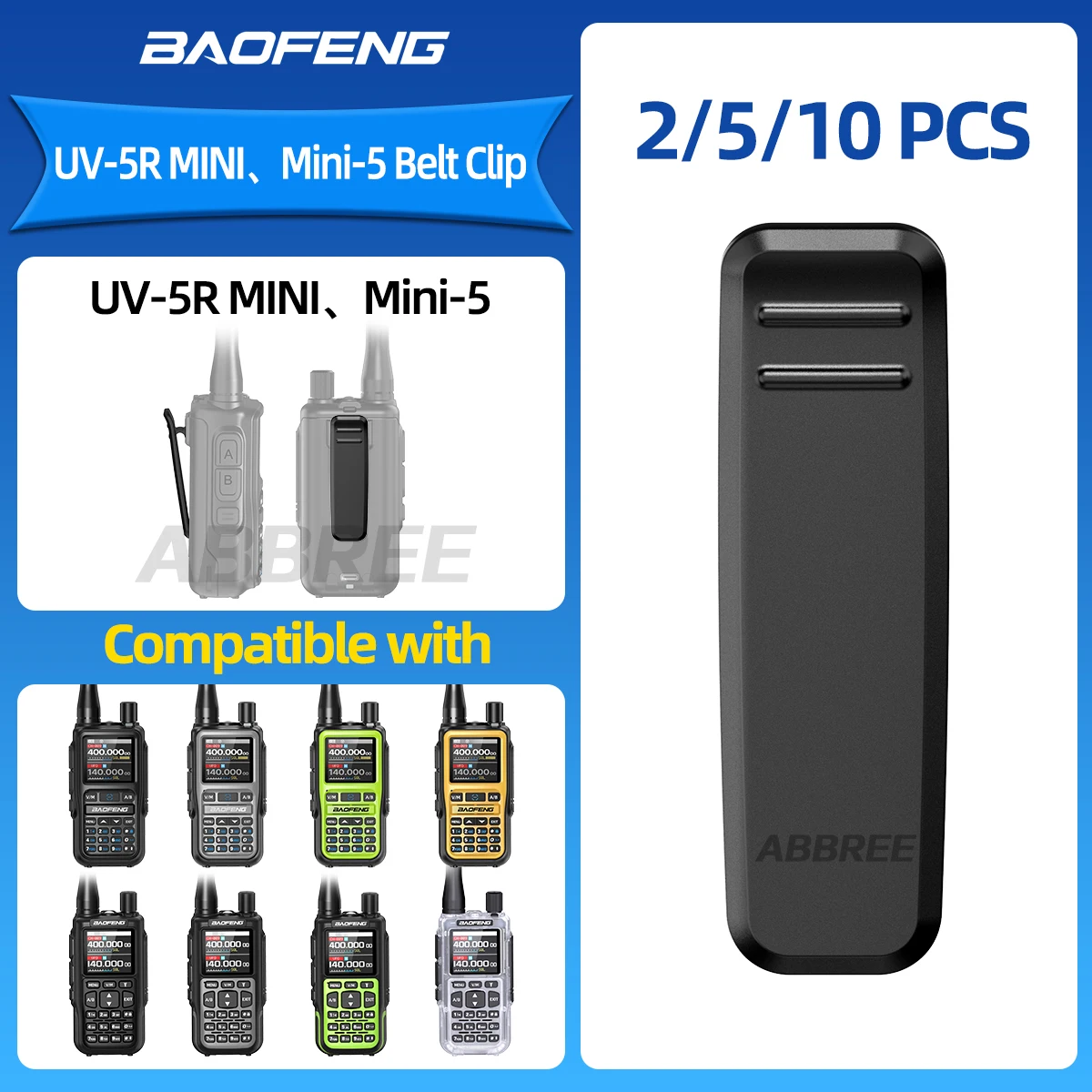 Оригинальный зажим для ремня Baofeng UV-5R Mini (5RMINI Mini-5) для рации, высококачественный, 1/2/5/10 шт., для двухсторонней радиосвязи
Оригинальный зажим для ремня Baofeng UV-5R Mini (5RMINI Mini-5) для рации, высококачественный, 1/2/5/10 шт., для двухсторонней радиосвязи