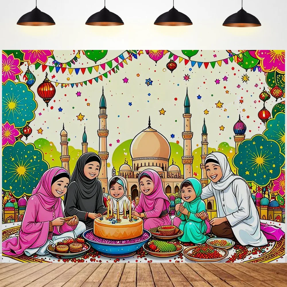 Eid Ramadan backdrop Festival Party background Eid al Fitr theme Celebration background decoration photography
Eid Ramadan backdrop Festival Party background Eid al Fitr theme Celebration background decoration photography