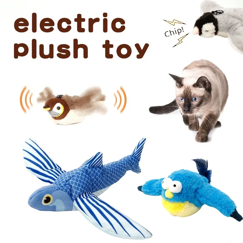 Interactive Cat Toys, Rechargeable Chirping Flapping Bird(no Flying) with Catnip for Indoor Cats, Touch Activated Plush Toys
Interactive Cat Toys, Rechargeable Chirping Flapping Bird(no Flying) with Catnip for Indoor Cats, Touch Activated Plush Toys