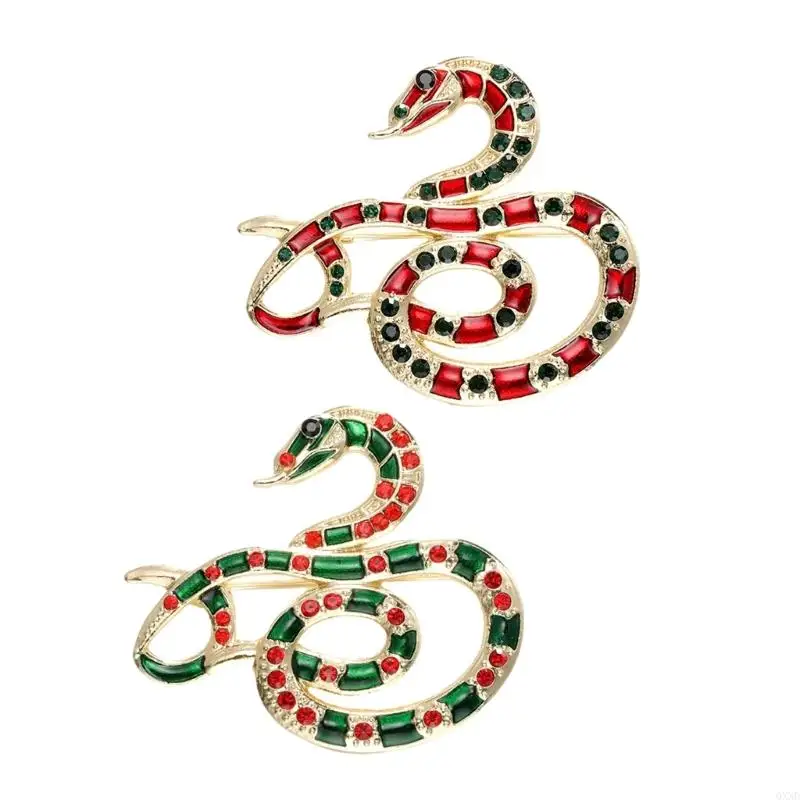 QXND Rhinestones Enamel Snake Brooch Good Fortune Suit Lapel Pin for Festival Occasion
QXND Rhinestones Enamel Snake Brooch Good Fortune Suit Lapel Pin for Festival Occasion