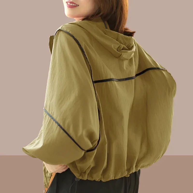 Women's Loose Lightweight Breathable UV resistant 2025 New Spring/summer Female Outdoor All-match Hooded Sunscreen Clothing
Women's Loose Lightweight Breathable UV resistant 2025 New Spring/summer Female Outdoor All-match Hooded Sunscreen Clothing