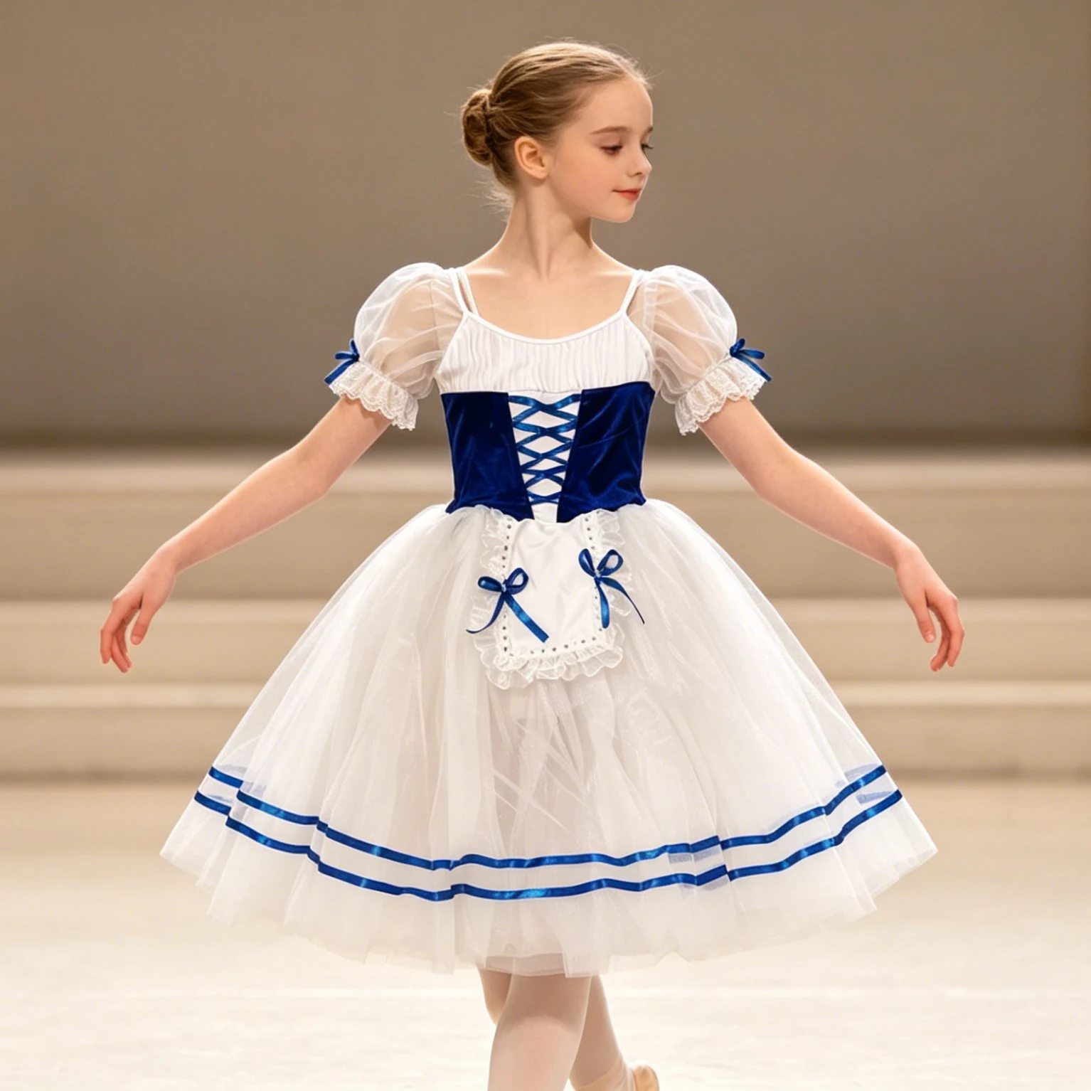 Professional Elegant Girl Kids Ribbon Lace Puff Sleeve Ballerina Stage Competition Performance Children Girl Ballet Dance
Professional Elegant Girl Kids Ribbon Lace Puff Sleeve Ballerina Stage Competition Performance Children Girl Ballet Dance
