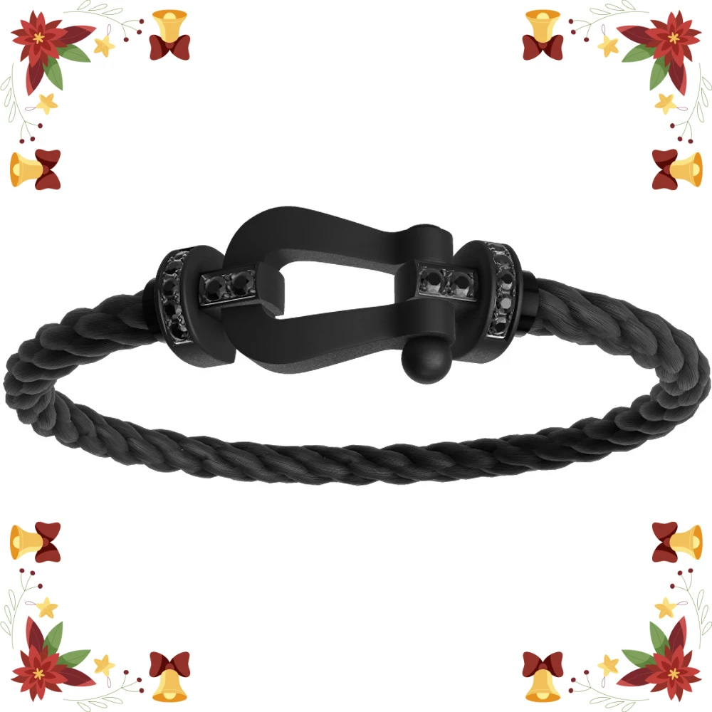 VZZS 2026 New 925 Silver Black, Red, Pink Nylon L Smooth Zircon Bracelet Female Daily Wear Party Gifts Luxurious Couple Jewelr
VZZS 2026 New 925 Silver Black, Red, Pink Nylon L Smooth Zircon Bracelet Female Daily Wear Party Gifts Luxurious Couple Jewelr