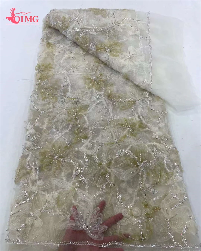 OIMG High Quality Fashion 2024 African Tulle Embroidered Lace Fabric Luxury Elegant Sequins Beads For Wedding Dress Party Sewing
OIMG High Quality Fashion 2024 African Tulle Embroidered Lace Fabric Luxury Elegant Sequins Beads For Wedding Dress Party Sewing