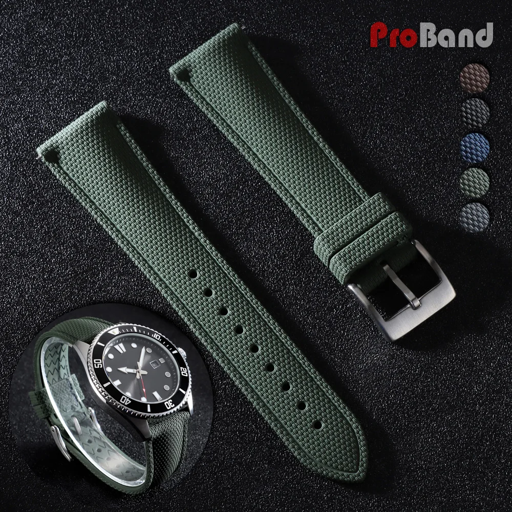 Watchband 20mm 21mm 22mm FKM Rubber Watch Strap Quick-Release Bracelet for Omega for Rolex for Seiko Band Nylon Silicone Belts
Watchband 20mm 21mm 22mm FKM Rubber Watch Strap Quick-Release Bracelet for Omega for Rolex for Seiko Band Nylon Silicone Belts