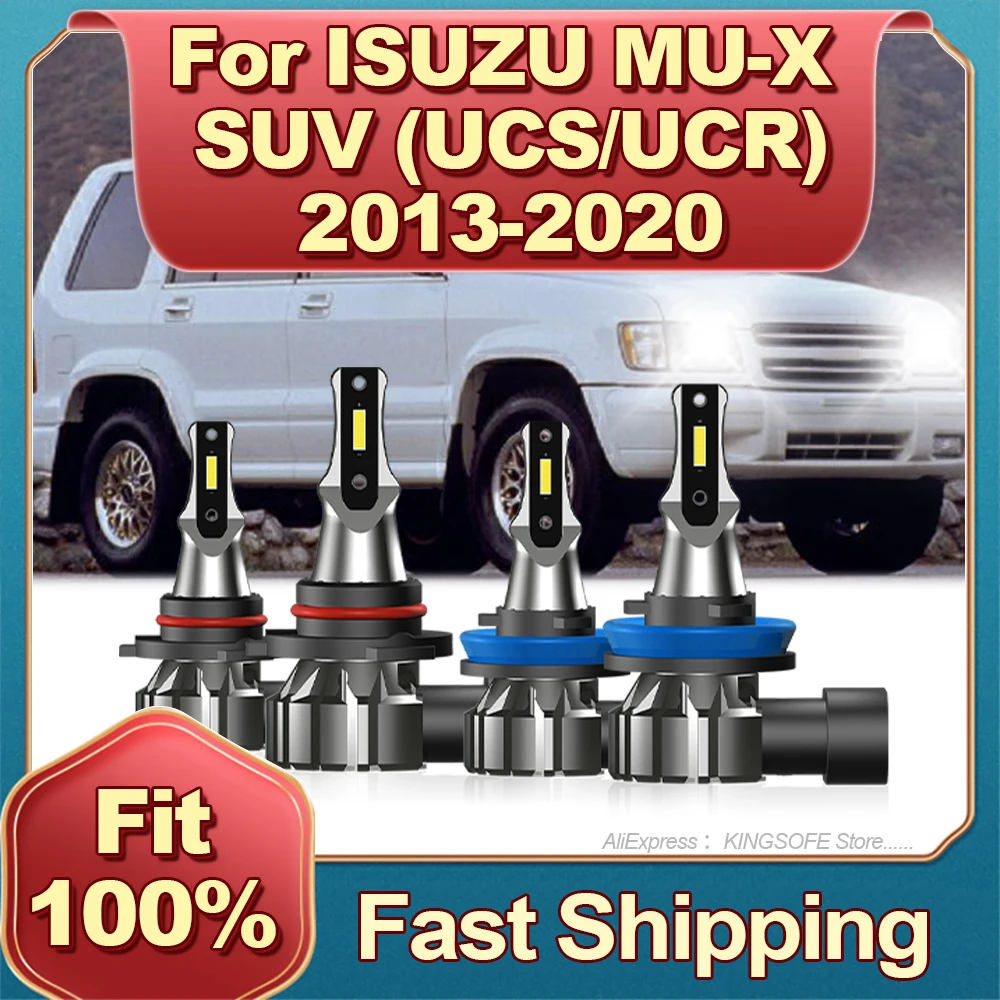 2Pcs H11 LED Car Headlight Bulbs HB3 Plug-N-Play 22000LM For ISUZU MU-X SUV (UCS/UCR) 2013 2014 2015 2016 2017 2018 2019 2020
2Pcs H11 LED Car Headlight Bulbs HB3 Plug-N-Play 22000LM For ISUZU MU-X SUV (UCS/UCR) 2013 2014 2015 2016 2017 2018 2019 2020