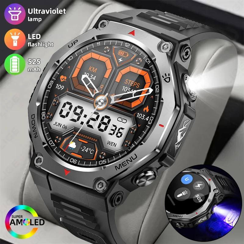 LIGE уличные умные часы мужские фонарики УФ-свет 1,43-дюймовый AMOLED-экран 525 мАч большой аккумулятор Bluetooth вызов спортивные умные часы для мужчин
LIGE уличные умные часы мужские фонарики УФ-свет 1,43-дюймовый AMOLED-экран 525 мАч большой аккумулятор Bluetooth вызов спортивные умные часы для мужчин