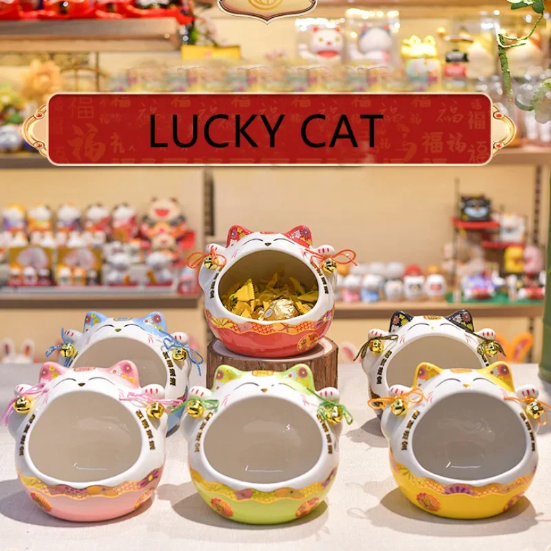 Баночка для хранения Lucky Cat, керамическая креативная банка для конфет с большим ртом, украшение для крыльца, ключ для хранения косметических мелочей, украшения для дома
Баночка для хранения Lucky Cat, керамическая креативная банка для конфет с большим ртом, украшение для крыльца, ключ для хранения косметических мелочей, украшения для дома