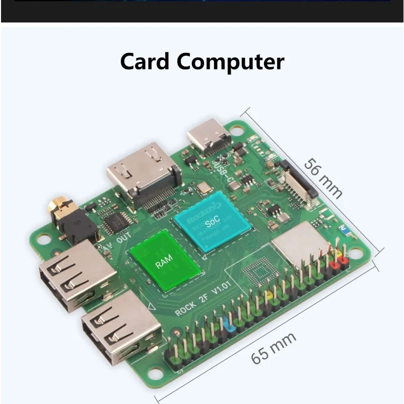 ROCK 2F mini main board RK3528A quad-core CPU WIFI6 supports GPU and 4K HDMI
ROCK 2F mini main board RK3528A quad-core CPU WIFI6 supports GPU and 4K HDMI