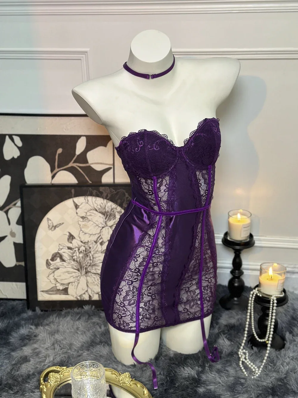 Ellolace Lace Halter Erotic Dress See Through Super Mini Dresses Sissy Daring Bodycon Statin Patchwork Sexy Clothes
Ellolace Lace Halter Erotic Dress See Through Super Mini Dresses Sissy Daring Bodycon Statin Patchwork Sexy Clothes
