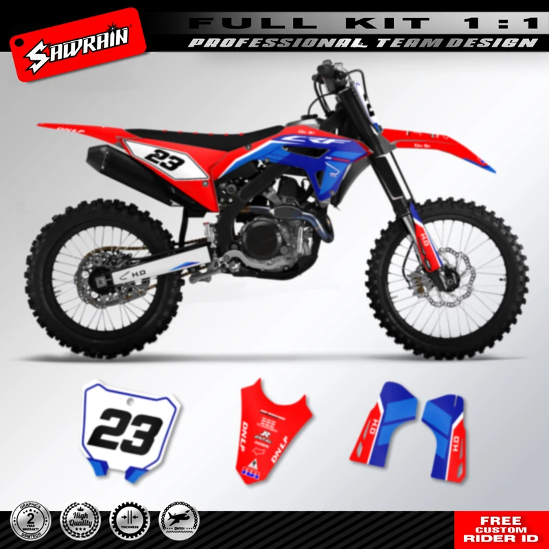 Комплект индивидуальных графических наклеек Sawrain для Honda CRF450R CRF450 2021 2022 2023 CRF250R CRF250 2022 2023 2024
Комплект индивидуальных графических наклеек Sawrain для Honda CRF450R CRF450 2021 2022 2023 CRF250R CRF250 2022 2023 2024