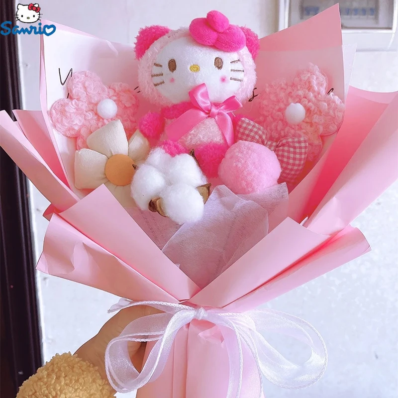 Мультяшный Sanrio Kuromi My Melody Cinnamoroll Kt Cat Kuromi плюшевые куклы Игрушки Букеты милый декоративный подарок подруге на День святого Валентина
Мультяшный Sanrio Kuromi My Melody Cinnamoroll Kt Cat Kuromi плюшевые куклы Игрушки Букеты милый декоративный подарок подруге на День святого Валентина