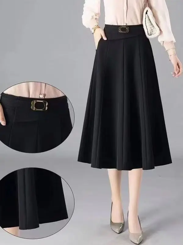 plus Size Women's Summer Midi Skirt Flared A-Line Pleated High Waist Korean Style Casual Thinming Straight Hair Half Body Skirt
plus Size Women's Summer Midi Skirt Flared A-Line Pleated High Waist Korean Style Casual Thinming Straight Hair Half Body Skirt