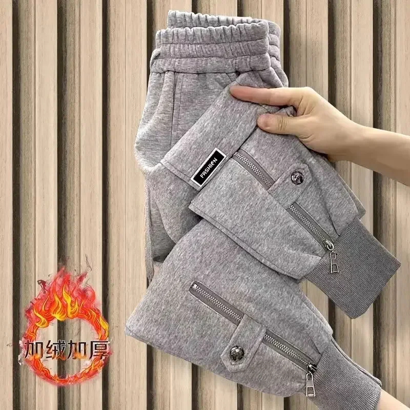 Women's Clothing Autumn and Winter Thin Fleece Sweatpants Pants Fashionable Versatile Casual Pants Simple Comfortable Leggings
Women's Clothing Autumn and Winter Thin Fleece Sweatpants Pants Fashionable Versatile Casual Pants Simple Comfortable Leggings