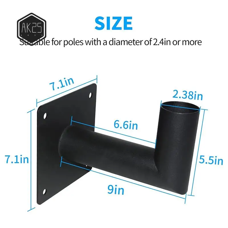 AK25-Wall Mounted Street Light Bracket 90 Degree L-Shaped Outdoor Lamp Arm Solar Street Light-Head Mounting Bracket
AK25-Wall Mounted Street Light Bracket 90 Degree L-Shaped Outdoor Lamp Arm Solar Street Light-Head Mounting Bracket