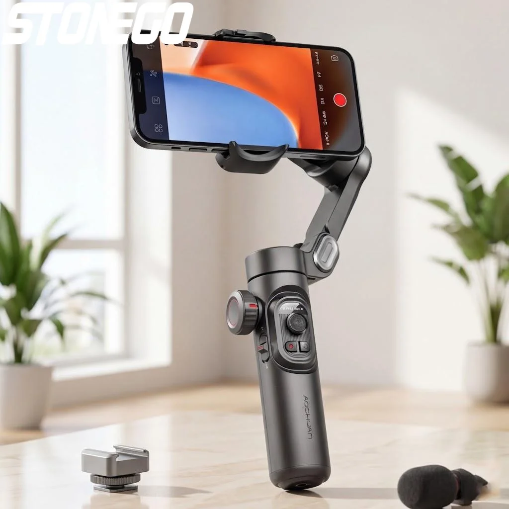 3-Axis Handheld Gimbal Stabilizer for Cell Phones Anti-Shake Balance Shooter Selfie Stick with Face Tracking Features
3-Axis Handheld Gimbal Stabilizer for Cell Phones Anti-Shake Balance Shooter Selfie Stick with Face Tracking Features