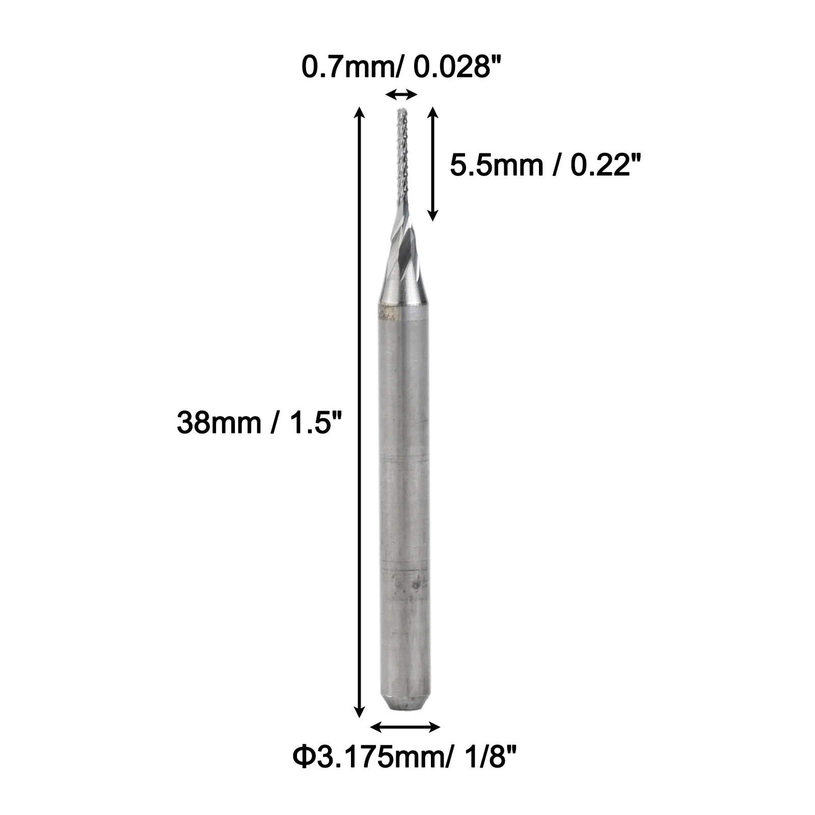 For CNC Machining Carbide End Mill Replacement Router Bits For Cnc CNC Drill Bits 0.7mm Cutting Diameter 3.175mm Shank Diameter
For CNC Machining Carbide End Mill Replacement Router Bits For Cnc CNC Drill Bits 0.7mm Cutting Diameter 3.175mm Shank Diameter