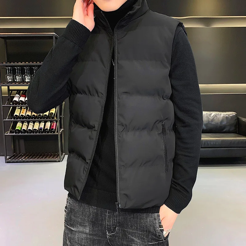 Brand Clothing Vest Jacket Mens New Autumn Warm Sleeveless Male Winter Casual Waistcoat Men Solid Color Veste Homme E827
Brand Clothing Vest Jacket Mens New Autumn Warm Sleeveless Male Winter Casual Waistcoat Men Solid Color Veste Homme E827