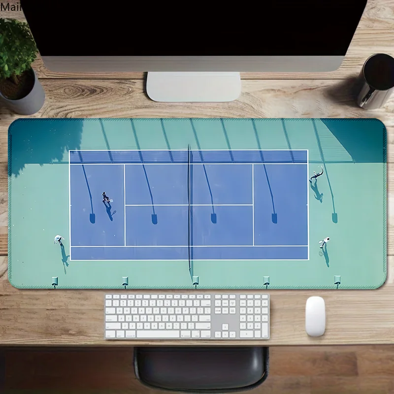 Большой коврик для мыши на тему теннисного двора 40x90 см, противоскользящий игровой аксессуар с пришитыми краями - подходит для офиса киберспорта
Большой коврик для мыши на тему теннисного двора 40x90 см, противоскользящий игровой аксессуар с пришитыми краями - подходит для офиса киберспорта