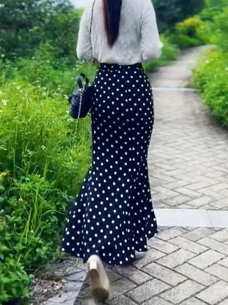 Retro High Waist Deep Blue Wrap Skirt Autumn New Sle Slimming Drape Fi Tail f-length Skirt Korean Sle Commute Dr
Retro High Waist Deep Blue Wrap Skirt Autumn New Sle Slimming Drape Fi Tail f-length Skirt Korean Sle Commute Dr