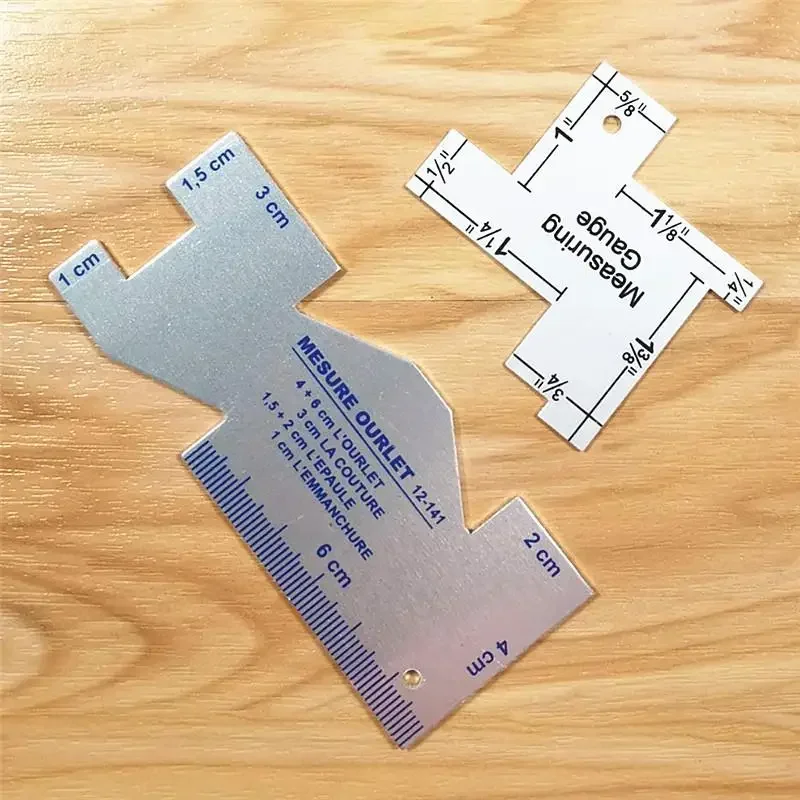 Precision Seam Measuring Gauge Metal Quilting Tailor Ruler Template Sewing Ruler For DIY Patchwork Quilting Craft Accessories
Precision Seam Measuring Gauge Metal Quilting Tailor Ruler Template Sewing Ruler For DIY Patchwork Quilting Craft Accessories
