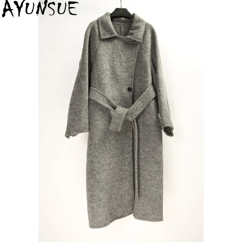 AYUNSUE Women's 95% Wool 5% Alpaca Wool Coat Office Lady Lace-up Overcoats Lapel Jackets for Woman Clothes Autumn Winter Casaco
AYUNSUE Women's 95% Wool 5% Alpaca Wool Coat Office Lady Lace-up Overcoats Lapel Jackets for Woman Clothes Autumn Winter Casaco