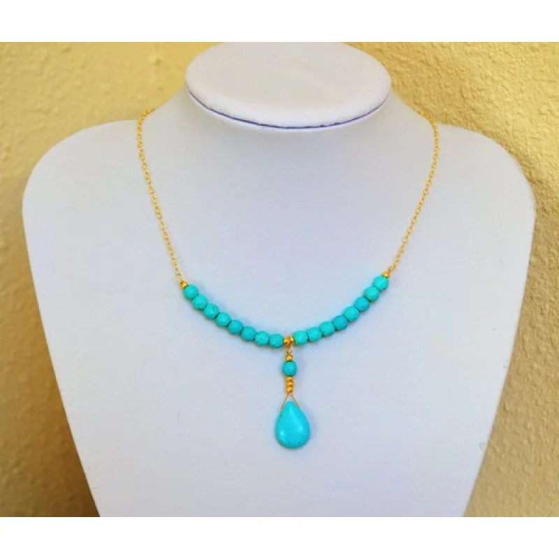 Красивое ожерелье из натурального граненого синего бирюзового лариат с подвесками из желтого золота
Красивое ожерелье из натурального граненого синего бирюзового лариат с подвесками из желтого золота