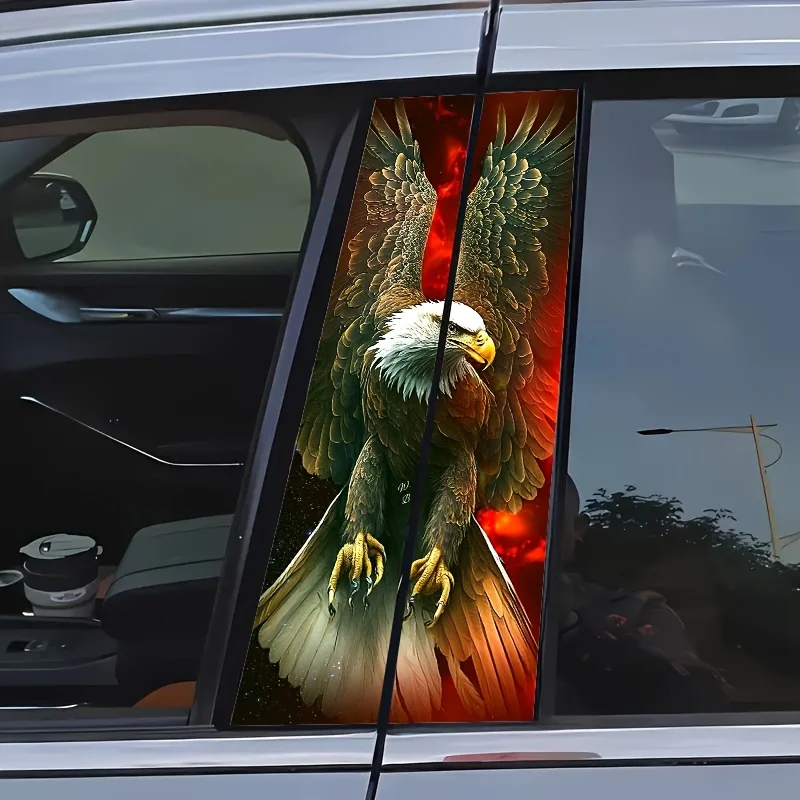 2-Piece Phoenix Car Pillar Sticker, 3D Effect Colored Flame and Wing Design, Waterproof and Sunscreen Vinyl Material, High Tack,
2-Piece Phoenix Car Pillar Sticker, 3D Effect Colored Flame and Wing Design, Waterproof and Sunscreen Vinyl Material, High Tack,