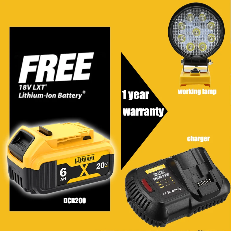 Литий-ионный аккумулятор для DeWalt, 18 в до 20 в, макс. адаптер, DCB205 20 в
Литий-ионный аккумулятор для DeWalt, 18 в до 20 в, макс. адаптер, DCB205 20 в