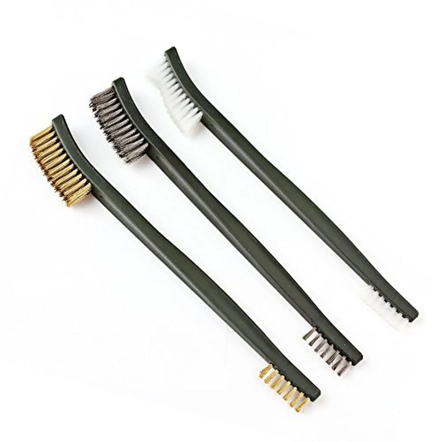 Mini Wire Brush Set: Steel, Nylon, Brass for Paint, Dirt, Rust Removal
Mini Wire Brush Set: Steel, Nylon, Brass for Paint, Dirt, Rust Removal