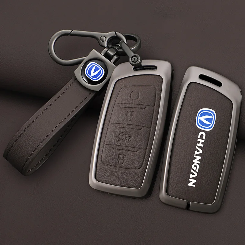 Zinc Alloy Leather Car Remote Key Case Cover Shell Fob for Changan Hunter F70 CS35 CS75 PLUS CS85 COUPE CS95 Protector Keychain
Zinc Alloy Leather Car Remote Key Case Cover Shell Fob for Changan Hunter F70 CS35 CS75 PLUS CS85 COUPE CS95 Protector Keychain