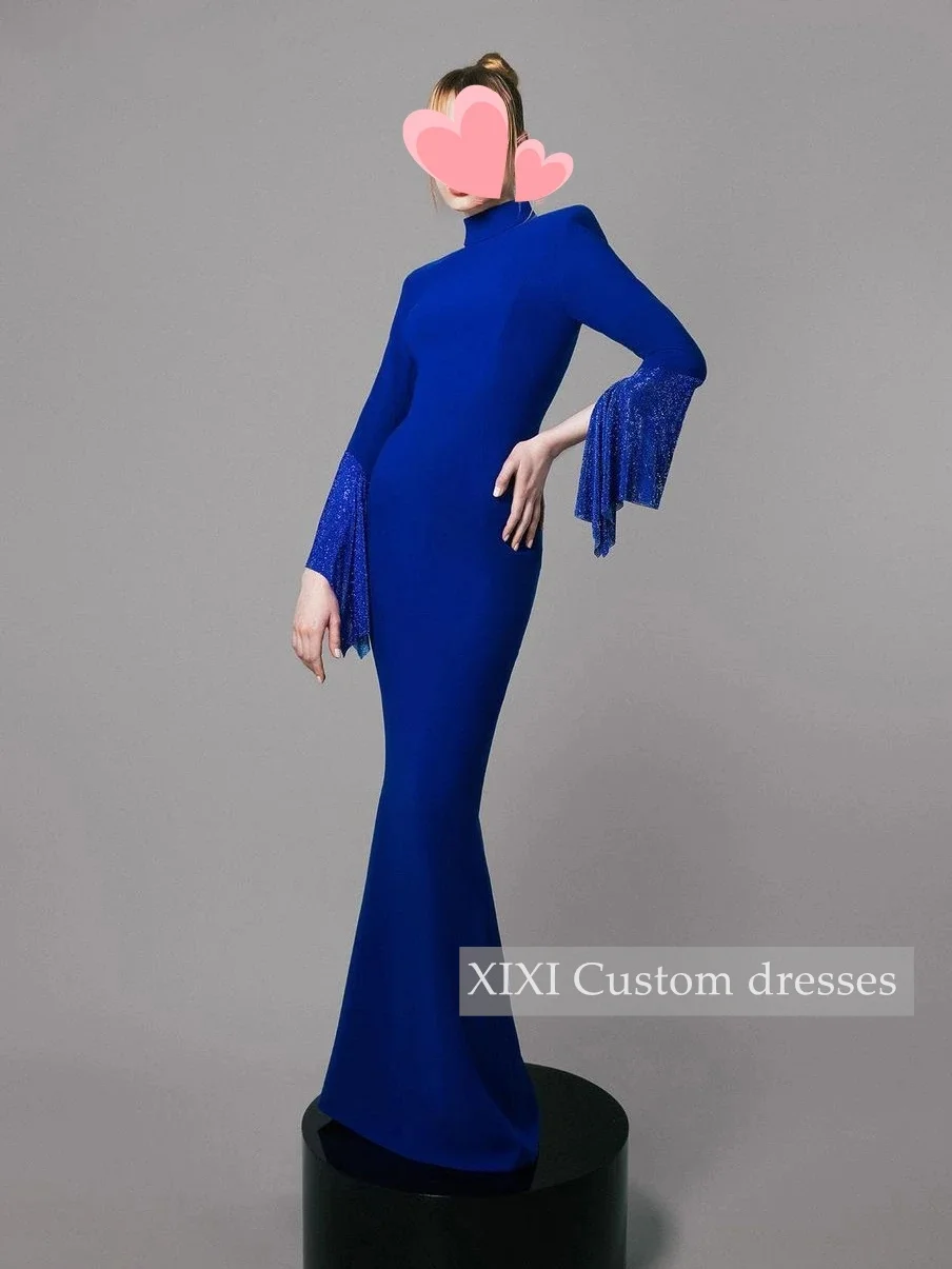XIXI Customized Evening Dresses Mermaid Scoop Neckline Zipper Up Prom Dresses Long Sleeves Floor-Length Vestidos De Festa
XIXI Customized Evening Dresses Mermaid Scoop Neckline Zipper Up Prom Dresses Long Sleeves Floor-Length Vestidos De Festa