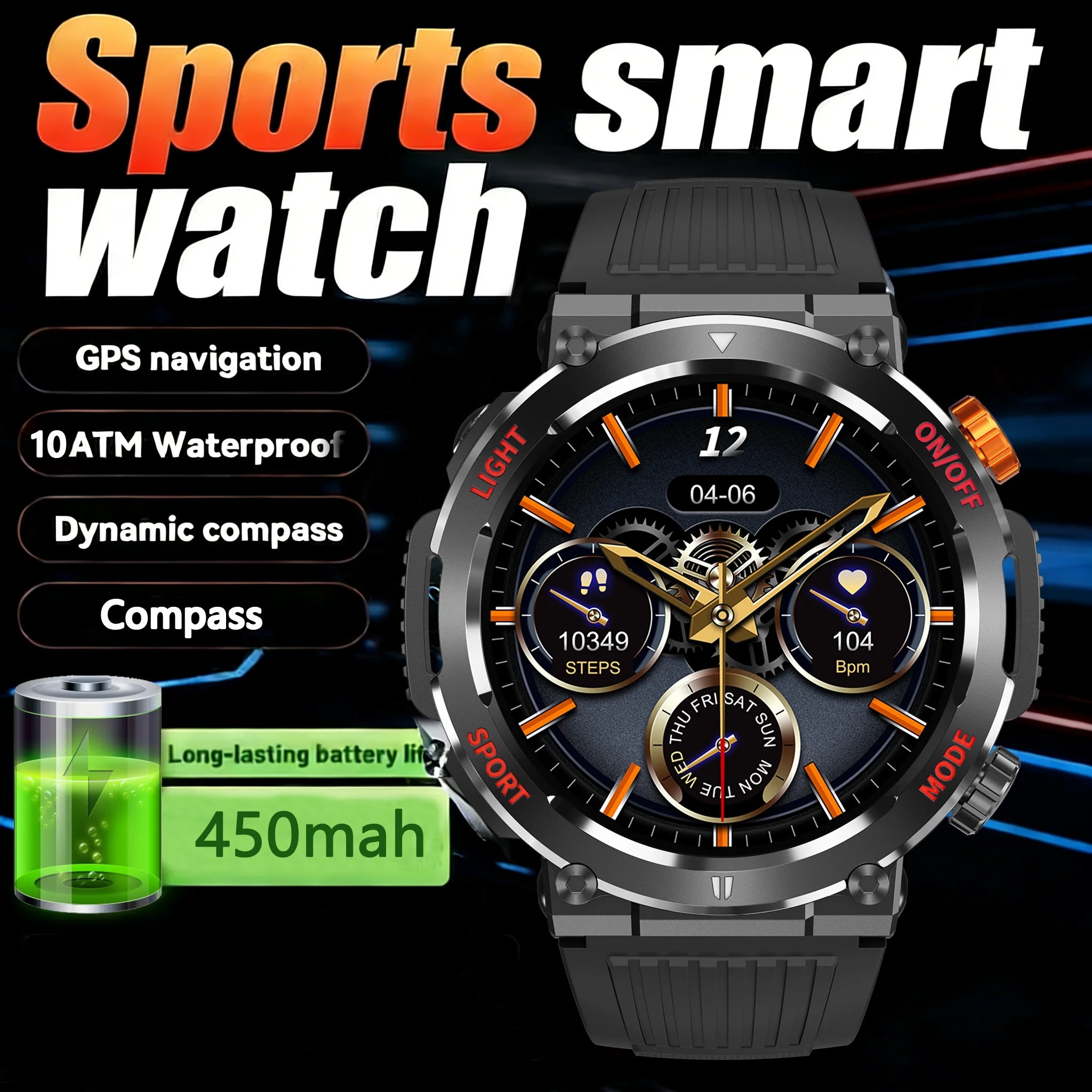 2026 New GPS navigation 450Mah Military Smart Watch Men 1.46"AMOLED GPS Path 10ATM Waterproof Compass Smartwatch iOS
2026 New GPS navigation 450Mah Military Smart Watch Men 1.46"AMOLED GPS Path 10ATM Waterproof Compass Smartwatch iOS