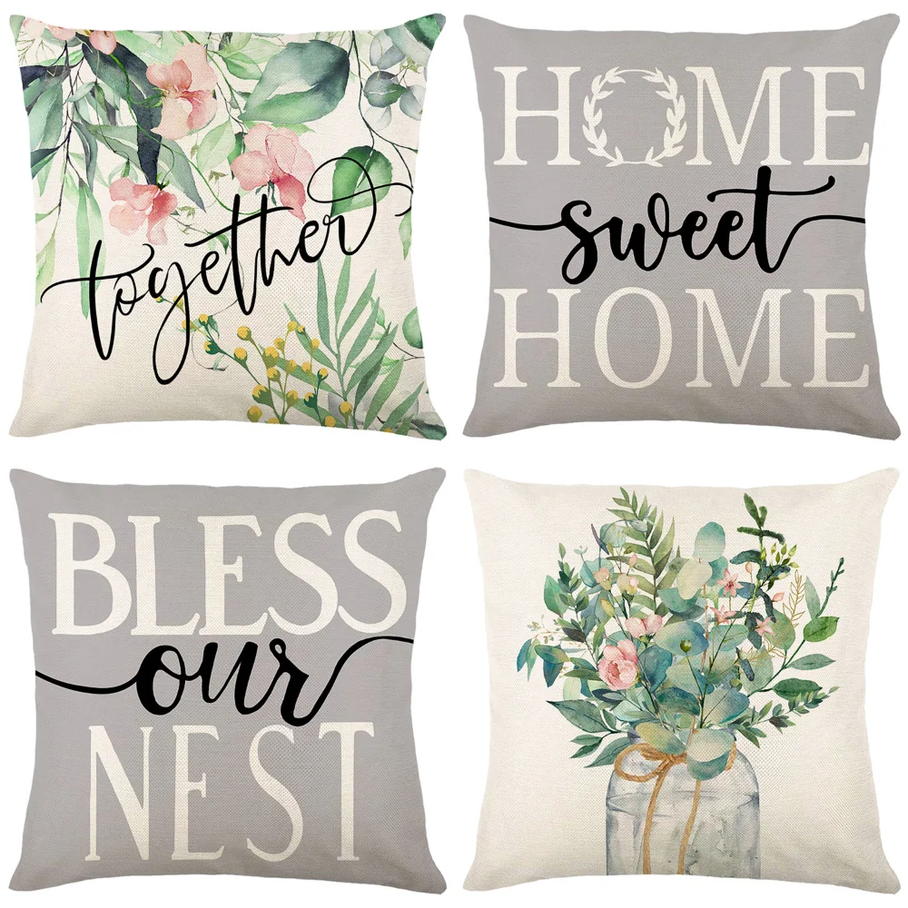 Plants Flowers Cushion Pillow Cover Spring Home Decor Cushion Cover Linen Throw Pillow Case Couch Seat Car Decorative Pillowcase
Plants Flowers Cushion Pillow Cover Spring Home Decor Cushion Cover Linen Throw Pillow Case Couch Seat Car Decorative Pillowcase