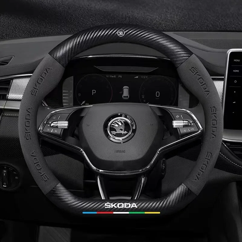Car Stickers 38cm Suitable For Skoda Octavia Super Citigo Fabia Kodiaq Scala YETI Kamiq Car Steering Wheel Cover Leather Interio
Car Stickers 38cm Suitable For Skoda Octavia Super Citigo Fabia Kodiaq Scala YETI Kamiq Car Steering Wheel Cover Leather Interio