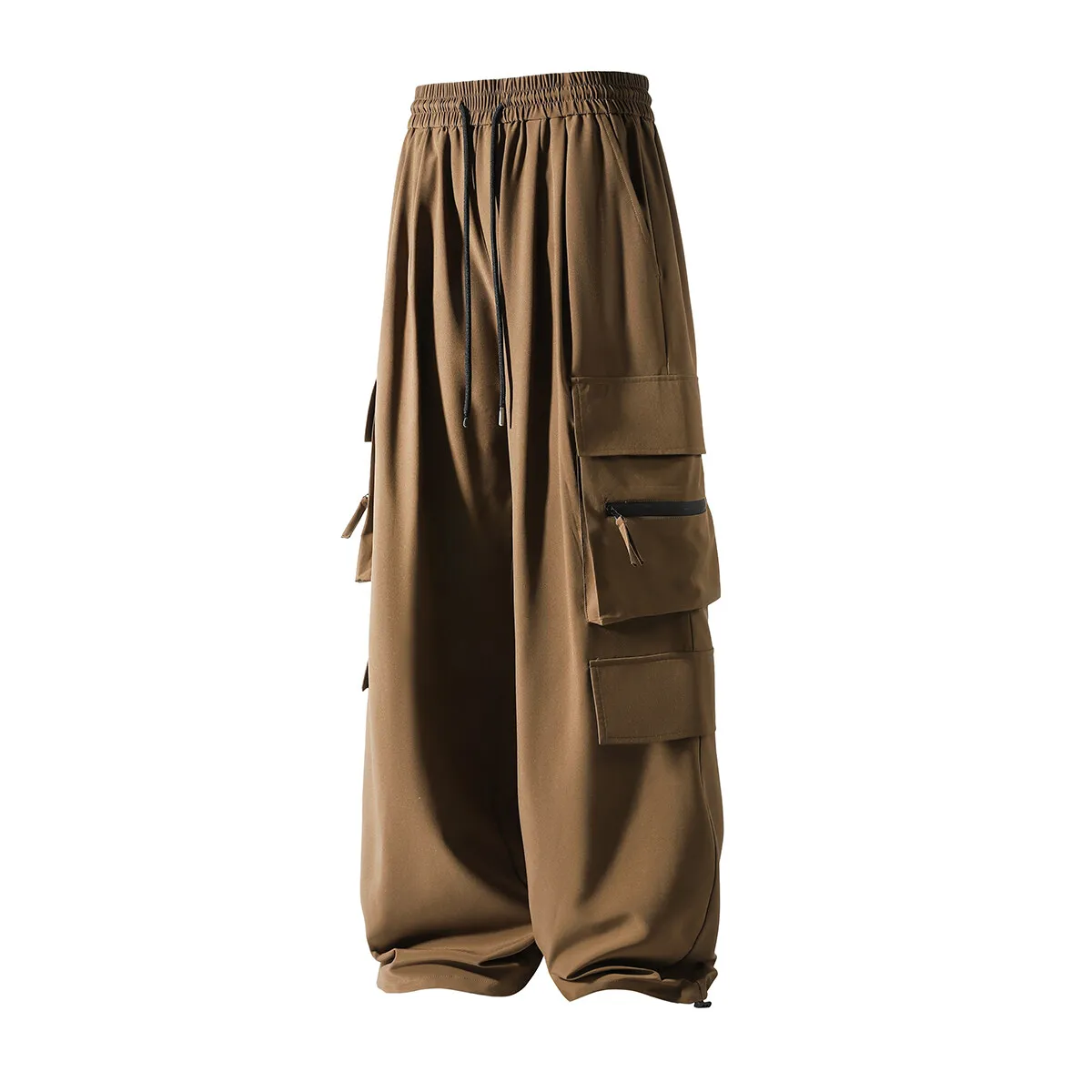High Quality Ice Silk Waterproof Zipper Multi Pockets Casual Pants Men Solid Straight Elastic Waist Trousers Loose Cargo Pants
High Quality Ice Silk Waterproof Zipper Multi Pockets Casual Pants Men Solid Straight Elastic Waist Trousers Loose Cargo Pants