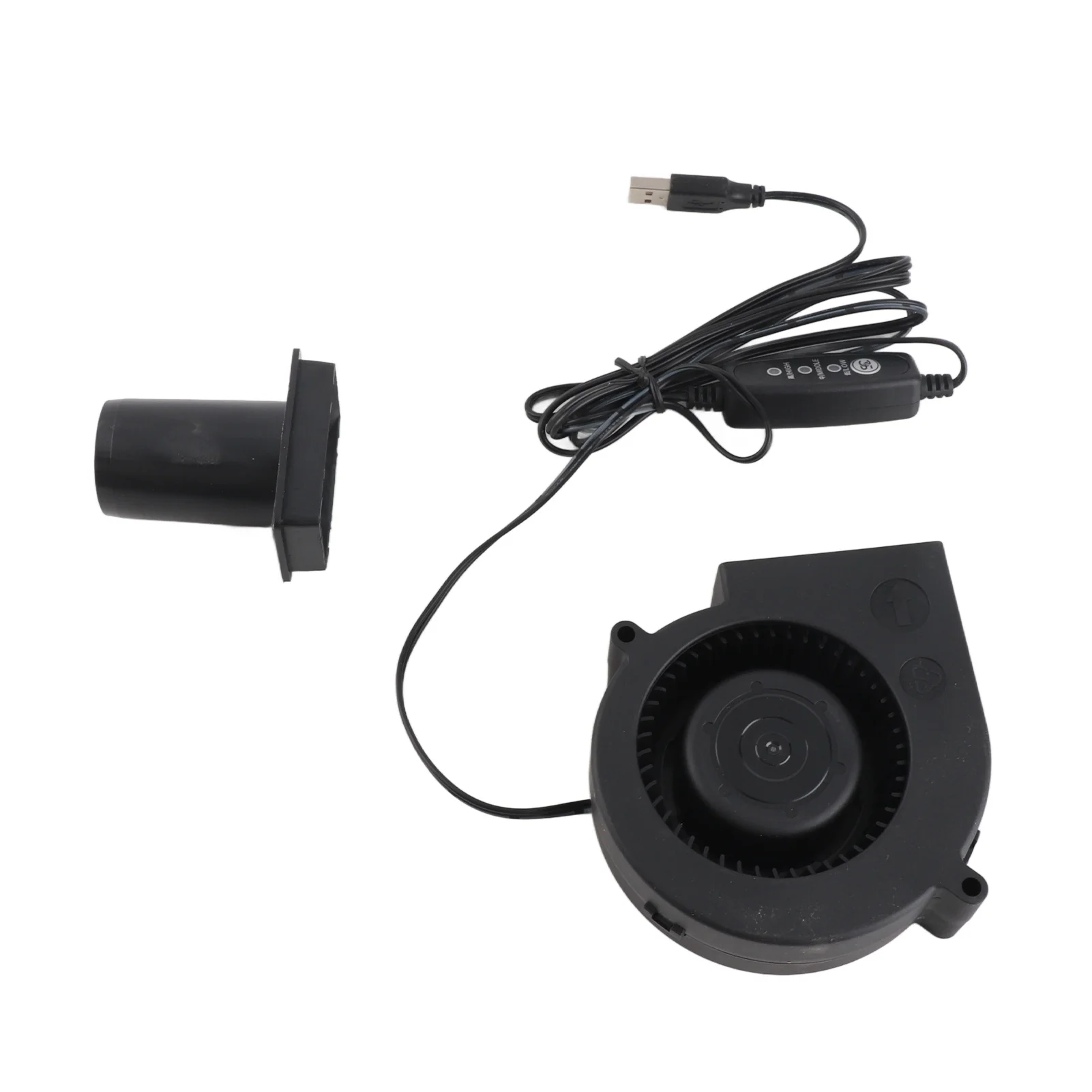 USB Blower Fan 3.8in 3 Speed Mode DC5V Brushless 3800 RPM 22 CFM Computer Cooling Fan for PC Electronics 3D Printer
USB Blower Fan 3.8in 3 Speed Mode DC5V Brushless 3800 RPM 22 CFM Computer Cooling Fan for PC Electronics 3D Printer