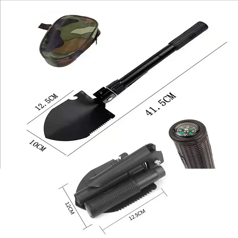 5in-1 Camping Tent Outdoor Shovel Foldable Portable Truck Mounted Engineer Shovel Self-defense Survival Tool Compass Storage Bag
5in-1 Camping Tent Outdoor Shovel Foldable Portable Truck Mounted Engineer Shovel Self-defense Survival Tool Compass Storage Bag