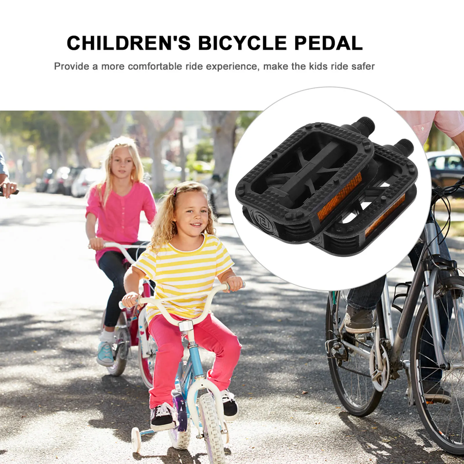 Bike Pedals For Anti-Slip Wide Comfortable Replacement Pedal Premium Plastic Friction Resistant Durable Cycling
Bike Pedals For Anti-Slip Wide Comfortable Replacement Pedal Premium Plastic Friction Resistant Durable Cycling