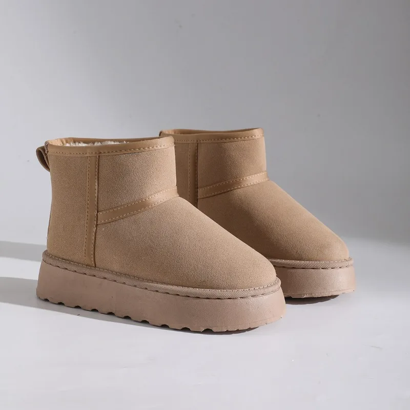 Fashion Solid Color Thick-soled Boots Brand Designer Ladies Ankle Boots Luxury Round Head Warm One-pedal Women's Casual Boots
Fashion Solid Color Thick-soled Boots Brand Designer Ladies Ankle Boots Luxury Round Head Warm One-pedal Women's Casual Boots