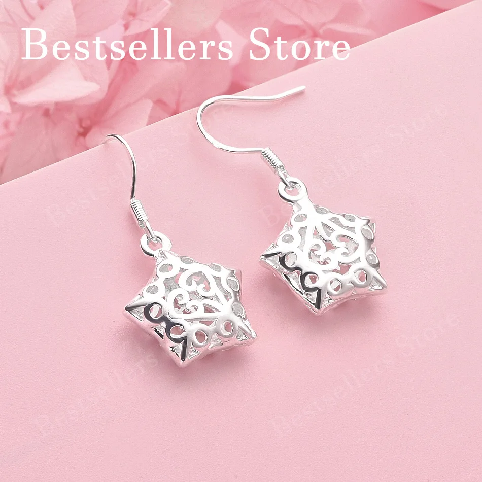 Elegant 925 Sterling Silver Exquisite Hollow Star Earrings Women Fashion Wedding Party Gift Jewelry
Elegant 925 Sterling Silver Exquisite Hollow Star Earrings Women Fashion Wedding Party Gift Jewelry