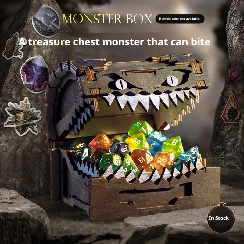 Instock! Planescape Peripherybiting Treasure Chest Wooden Dice Storage Box, Ornament Dragon & Dungeon Dice Baldur'S Gate
Instock! Planescape Peripherybiting Treasure Chest Wooden Dice Storage Box, Ornament Dragon & Dungeon Dice Baldur'S Gate