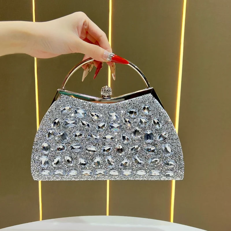 Women Evening Bags Female Sparkling Diamond Small Clutches for Wedding 2026 Luxury Designer Leather Party Tote Bag Gold Silver
Women Evening Bags Female Sparkling Diamond Small Clutches for Wedding 2026 Luxury Designer Leather Party Tote Bag Gold Silver