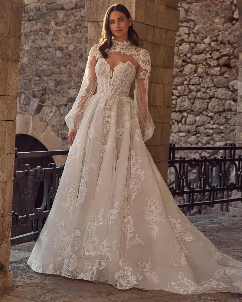 Vestidos De Novia Elegantes Кружевное свадебное платье Lujo Vintage Vestido Manga Larga Corset Desmontable Robe Mariee 2025 Bride Novias
Vestidos De Novia Elegantes Кружевное свадебное платье Lujo Vintage Vestido Manga Larga Corset Desmontable Robe Mariee 2025 Bride Novias