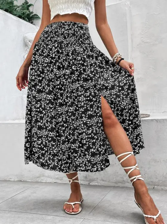 2026 New Fashion Casual Summer Women's Elegant Sexy Popular Floral Skirt Mid To Long Vacation Printed Split Skirt
2026 New Fashion Casual Summer Women's Elegant Sexy Popular Floral Skirt Mid To Long Vacation Printed Split Skirt