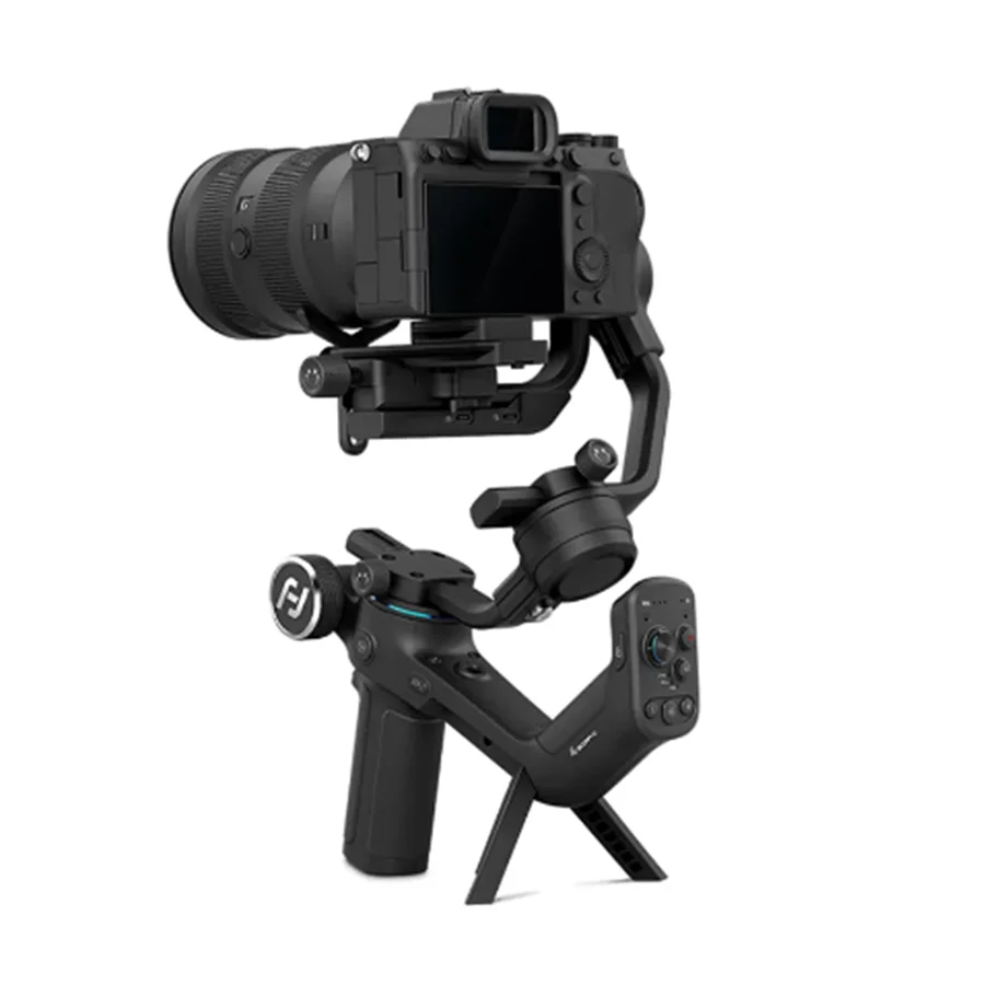 C 3-осевой ручной стабилизатор подвеса для беззеркальной камеры DSLR со съемным удаленным OLED-экраном
C 3-осевой ручной стабилизатор подвеса для беззеркальной камеры DSLR со съемным удаленным OLED-экраном